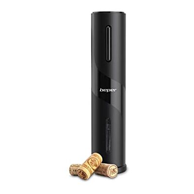 BEPER Sacacorchos Eléctrico con Cortador de Botellas de Vino Abridor de Vino Electrico Recargable con Cable USB BEPER Sacacorchos Eléctrico con Cortador de Botellas de Vino Abridor de Vino Electrico Recargable con Cable USB