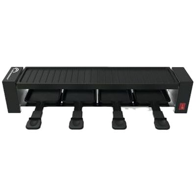 LITTLE BALANCE Black Jura 4, Raclette, Hasta 4 personas, sin PFAS, antiadherente, 800 W, Azul noche LITTLE BALANCE Black Jura 4, Raclette, Hasta 4 personas, sin PFAS, antiadherente, 800 W, Azul noche