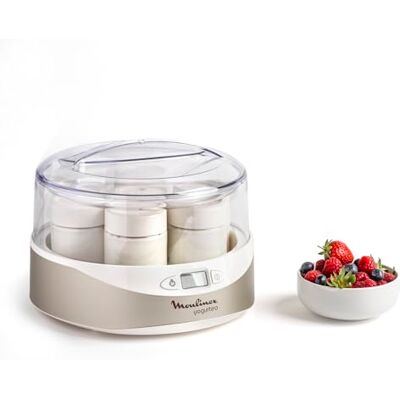 Moulinex Yogurteo, Yogurtera de 7 Tarrinas de 160ml Moulinex Yogurteo, Yogurtera de 7 Tarrinas de 160ml