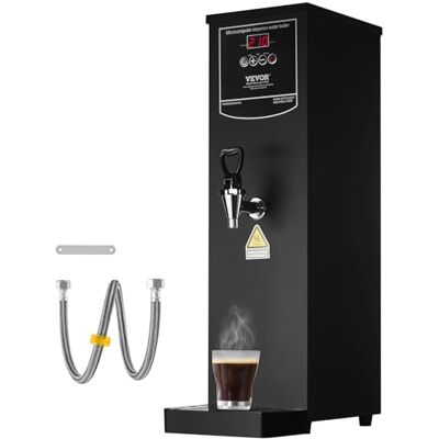 VEVOR Calentador de Agua Comercial 15 L, Dispensador Eléctrico de Agua Caliente 1500 W, 50 L por Hora, con Tubo Calefactor de Acero Inoxidable 316, para Cafeterías, Restaurantes, Hoteles, Oficinas VEVOR Calentador de Agua Comercial 15 L, Dispensador Eléctrico de Agua Caliente 1500 W, 50 L por Hora, con Tubo Calefactor de Acero Inoxidable 316, para Cafeterías, Restaurantes, Hoteles, Oficinas
