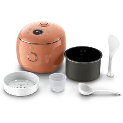 Tefal Pop, Arrocera eléctrica 0,7L, Antiadherente, 8 programas, Terracota Compacta, Multifunción, Cocina hasta 4 boles, Programa hasta 24h, Función mantener caliente 12h, Incluye 4 accesorios, RK535T Tefal Pop, Arrocera eléctrica 0,7L, Antiadherente, 8 programas, Terracota Compacta, Multifunción, Cocina hasta 4 boles, Programa hasta 24h, Función mantener caliente 12h, Incluye 4 accesorios, RK535T