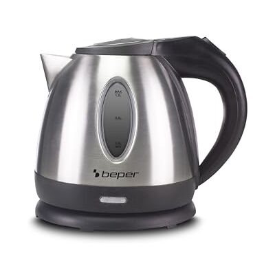 Beper P101BOL001 - Hervidor de agua plateado Beper P101BOL001 - Hervidor de agua plateado
