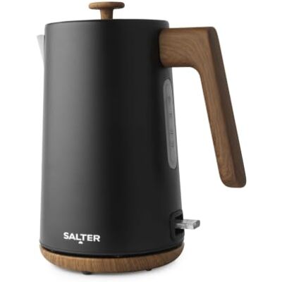 Salter Toronto hervidor 1.7 L – ebullición rápida 3 kW, base 360°, filtro antical, inalámbrico, protección anti-ebullición seca, apagado automático, indicador de agua, controlador Otter Salter Toronto hervidor 1.7 L – ebullición rápida 3 kW, base 360°, filtro antical, inalámbrico, protección anti-ebullición seca, apagado automático, indicador de agua, controlador Otter