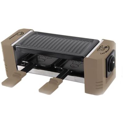 LITTLE BALANCE LTTLE BALANCE Happy Connect 2 Meuuuh…!, Raclette 1 o 2 personas, Montaje en serie de 3 dispositivos posible, sin PFAS, antiadherente, 320 W, nuez moscada LITTLE BALANCE LTTLE BALANCE Happy Connect 2 Meuuuh…!, Raclette 1 o 2 personas, Montaje en serie de 3 dispositivos posible, sin PFAS, antiadherente, 320 W, nuez moscada