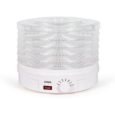 LIVOO Domoclip deshidratador de frutas y verduras de 5 bandejas de 245w LIVOO Domoclip deshidratador de frutas y verduras de 5 bandejas de 245w
