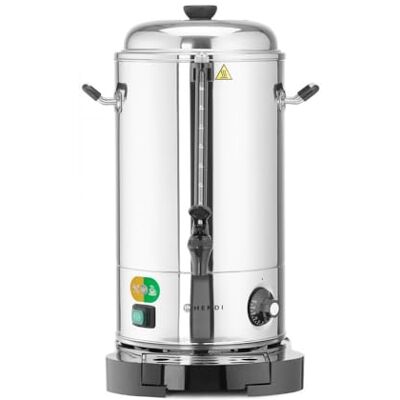 HENDI Dispensador de Bebidas Calientes Eléctrico, Doble Pared, Termostato Regulable hasta 110°C, 9L, 230V, 2200W, 322x390x(H)522mm, Acero Inoxidable HENDI Dispensador de Bebidas Calientes Eléctrico, Doble Pared, Termostato Regulable hasta 110°C, 9L, 230V, 2200W, 322x390x(H)522mm, Acero Inoxidable