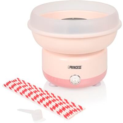 Princess Máquina de Algodón de Azúcar, 500W, Diseño Compacto, Piezas Aptas para Lavavajillas, Incluye Palitos y Cuchara Medidora, BPA-Free, Pies Antideslizantes, Fácil de Usar, 292990 Princess Máquina de Algodón de Azúcar, 500W, Diseño Compacto, Piezas Aptas para Lavavajillas, Incluye Palitos y Cuchara Medidora, BPA-Free, Pies Antideslizantes, Fácil de Usar, 292990