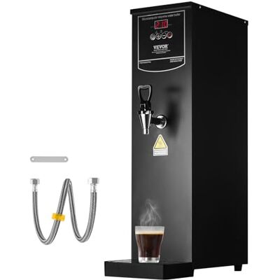 VEVOR Calentador de Agua Comercial 20 L, Dispensador Eléctrico de Agua Caliente 1500 W, con Tubo Calefactor de Acero Inoxidable 316, 50 L por Hora, para Cafeterías, Restaurantes, Hoteles, Oficinas VEVOR Calentador de Agua Comercial 20 L, Dispensador Eléctrico de Agua Caliente 1500 W, con Tubo Calefactor de Acero Inoxidable 316, 50 L por Hora, para Cafeterías, Restaurantes, Hoteles, Oficinas