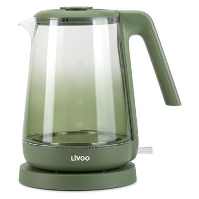 LIVOO Bollitore Dod216v 2200 W 1,7 L Vetro / Verde LIVOO Bollitore Dod216v 2200 W 1,7 L Vetro / Verde