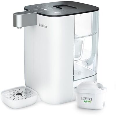 Brita Cube dispensador de Agua (4,0 L) Cinco temperaturas en Cinco Segundos, máxima Seguridad con tecnología UV-C para Agua Libre de bacterias, Incluye Filtro de Agua MAXTRA Pro Experto EN Cal Brita Cube dispensador de Agua (4,0 L) Cinco temperaturas en Cinco Segundos, máxima Seguridad con tecnología UV-C para Agua Libre de bacterias, Incluye Filtro de Agua MAXTRA Pro Experto EN Cal