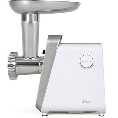 LIVOO Picadora de carne (350 W, 3 rejillas de picadura, 1,5 kg/min LIVOO Picadora de carne (350 W, 3 rejillas de picadura, 1,5 kg/min