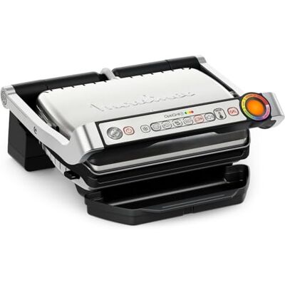 Moulinex Optigrill+ - Parrilla eléctrica para carne, pescado y verduras - 6 programas Moulinex Optigrill+ - Parrilla eléctrica para carne, pescado y verduras - 6 programas
