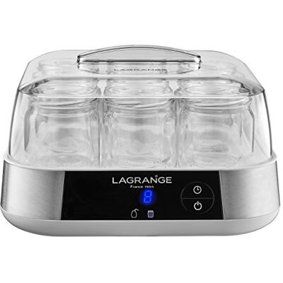 LAGRANGE , yogurtera línea, fabricación francesa, 9 tarros de cristal, 1,5L, programable, apagado automático, señal sonora, 18 W, LAGRANGE , yogurtera línea, fabricación francesa, 9 tarros de cristal, 1,5L, programable, apagado automático, señal sonora, 18 W,