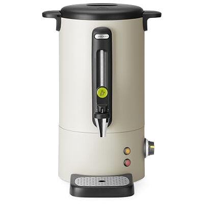 HENDI Hervidor de agua eléctrico 9L UNIQ, dispensador de bebidas calientes, termo de una pared para vino, té, hasta 100°C, 230V, 50/60Hz, 950W, 307x330x(H)450mm, blanco hueso, acero inoxidable, PP HENDI Hervidor de agua eléctrico 9L UNIQ, dispensador de bebidas calientes, termo de una pared para vino, té, hasta 100°C, 230V, 50/60Hz, 950W, 307x330x(H)450mm, blanco hueso, acero inoxidable, PP