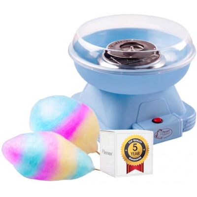 Bestron Máquina de Algodón de Azúcar, Retro Cotton Candy Maker para el hogar, con 10 palitos y cuchara medidora, ideal para fiestas infantiles y diversión en casa, Sweet Dreams Collection,Color: Azul Bestron Máquina de Algodón de Azúcar, Retro Cotton Candy Maker para el hogar, con 10 palitos y cuchara medidora, ideal para fiestas infantiles y diversión en casa, Sweet Dreams Collection,Color: Azul