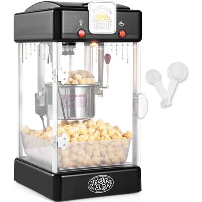 VEVOR Máquina para Hacer Palomitas de Maíz, 300 W, Máquina para Hacer Palomitas de Maíz de Sobremesa con Puerta de Polipropileno, Incluye 2 Palas y Bandeja, Estilo Cine, Negro, 240 x 275 x 475 mm VEVOR Máquina para Hacer Palomitas de Maíz, 300 W, Máquina para Hacer Palomitas de Maíz de Sobremesa con Puerta de Polipropileno, Incluye 2 Palas y Bandeja, Estilo Cine, Negro, 240 x 275 x 475 mm