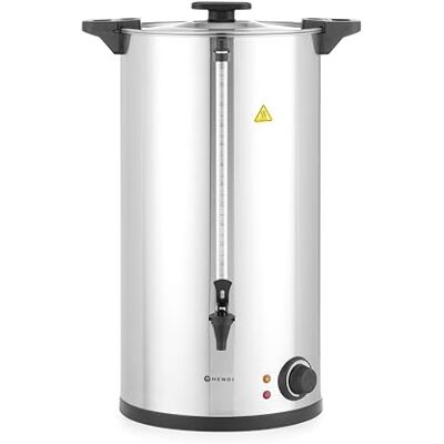 HENDI Dispensador de Bebidas Calientes Eléctrico, de Pared Simple, Hervidor para Agua y Vino Caliente, 30–100°C, 30L, 220–240V/2500W, 415x382x(H)620mm, Acero Inoxidable HENDI Dispensador de Bebidas Calientes Eléctrico, de Pared Simple, Hervidor para Agua y Vino Caliente, 30–100°C, 30L, 220–240V/2500W, 415x382x(H)620mm, Acero Inoxidable