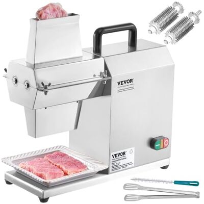 VEVOR Ablandador de Carne Eléctrico Comercial 450 W Máquina Ablandadora de Carne Acero Inoxidable 120 kg/h con 54 Cuchillas Herramienta para Ablandar Carne para Preparar Filete Pollo Cerdo VEVOR Ablandador de Carne Eléctrico Comercial 450 W Máquina Ablandadora de Carne Acero Inoxidable 120 kg/h con 54 Cuchillas Herramienta para Ablandar Carne para Preparar Filete Pollo Cerdo