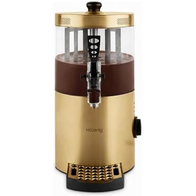 H.Koenig Dispensador de chocolate caliente de acero inoxidable , 1200 W, depósito extraíble de 3 L, termotast ajustable, mantenimiento caliente, sistema antigoteo, compatible con lavavajillas H.Koenig Dispensador de chocolate caliente de acero inoxidable , 1200 W, depósito extraíble de 3 L, termotast ajustable, mantenimiento caliente, sistema antigoteo, compatible con lavavajillas