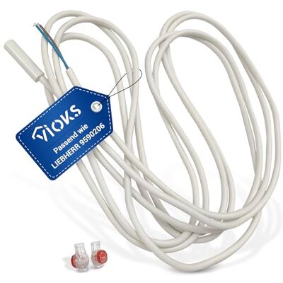 VIOKS Sensor de temperatura evaporador – Sensor de temperatura de repuesto para Liebherr 9590206 4,7 kOhm Victron Sensor, impermeable, sensor de temperatura VIOKS Sensor de temperatura evaporador – Sensor de temperatura de repuesto para Liebherr 9590206 4,7 kOhm Victron Sensor, impermeable, sensor de temperatura