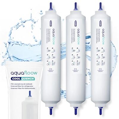 Aquafloow Filtro de agua para Frigorífico Samsung DA29-10105J HAFEX/EXP WSF-100, DA2910105J, 5231JA2010B, 5231JA2010C, USC100, 3 Unidades Aquafloow Filtro de agua para Frigorífico Samsung DA29-10105J HAFEX/EXP WSF-100, DA2910105J, 5231JA2010B, 5231JA2010C, USC100, 3 Unidades