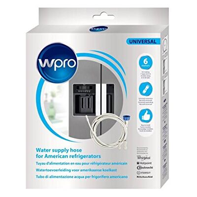 Wpro . Accesorios/conjunto de conectores con tubo de entrada de agua universal para dispositivos de refrigeración de nevera (6 m) Wpro . Accesorios/conjunto de conectores con tubo de entrada de agua universal para dispositivos de refrigeración de nevera (6 m)