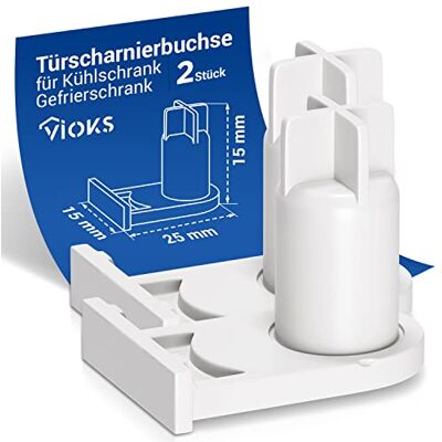 VIOKS 2 conectores de bisagra de puerta para frigorífico Bosch 00169301 169301 VIOKS 2 conectores de bisagra de puerta para frigorífico Bosch 00169301 169301