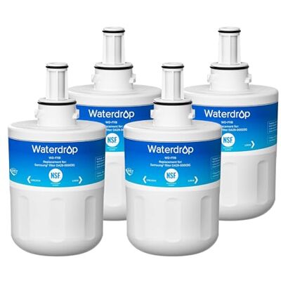 Waterdrop Filtro De Agua Recambio para Samsung® Aqua DA29-00003G,4 Pack Compatible Con Samsung® Aqua Pure Plus DA29-00003G, DA29-00003B, DA97-06317A, DA61-00159A, HAFCU1/XAA, HAFIN2/EXP, APP100 Waterdrop Filtro De Agua Recambio para Samsung® Aqua DA29-00003G,4 Pack Compatible Con Samsung® Aqua Pure Plus DA29-00003G, DA29-00003B, DA97-06317A, DA61-00159A, HAFCU1/XAA, HAFIN2/EXP, APP100