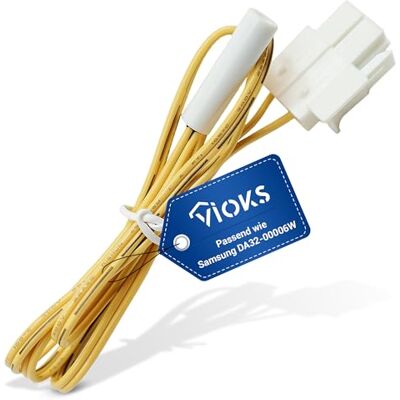 VIOKS Sensor de temperatura para frigorífico Sаmsung DA32 00006W Sensor de descongelación, sensor de temperatura, sustituye DA32-10105R, repuesto para Candy 49015704 VIOKS Sensor de temperatura para frigorífico Sаmsung DA32 00006W Sensor de descongelación, sensor de temperatura, sustituye DA32-10105R, repuesto para Candy 49015704
