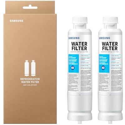 Samsung Filtro de agua , original, para nevera, 2 Pack, blanco, 2 Samsung Filtro de agua , original, para nevera, 2 Pack, blanco, 2
