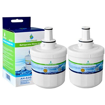 AquaHouse 2x AH-S3G filtro de agua compatible con Samsung nevera DA29-00003G, HAFCU1/XAA, HAFIN2/EXP, DA97-06317A AquaHouse 2x AH-S3G filtro de agua compatible con Samsung nevera DA29-00003G, HAFCU1/XAA, HAFIN2/EXP, DA97-06317A