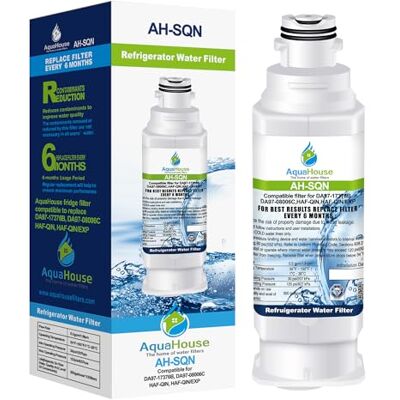 AquaHouse Filtro de agua compatible con Samsung HAF-Qin DA97-17376B DA97-08006C Filtro de refrigeración AquaHouse Filtro de agua compatible con Samsung HAF-Qin DA97-17376B DA97-08006C Filtro de refrigeración