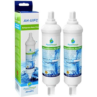 AquaHouse 2x AH-UIFC Compatilbe Filtro de agua para nevera LG y Hotpoint BL9808, 3890JC2990A, 5231JA2012B, 5231JA2012A y Daewoo DD-7098 con conexión por tornillo AquaHouse 2x AH-UIFC Compatilbe Filtro de agua para nevera LG y Hotpoint BL9808, 3890JC2990A, 5231JA2012B, 5231JA2012A y Daewoo DD-7098 con conexión por tornillo