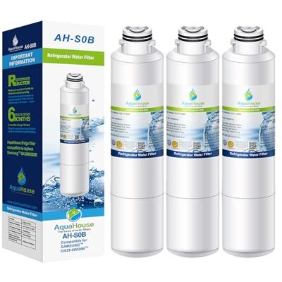 AquaHouse 3x AH-S0B filtro de agua compatibles para Samsung nevera DA29-00020B, HAF-CIN/EXP, DA97-08006A-B, DA29-00020A AquaHouse 3x AH-S0B filtro de agua compatibles para Samsung nevera DA29-00020B, HAF-CIN/EXP, DA97-08006A-B, DA29-00020A