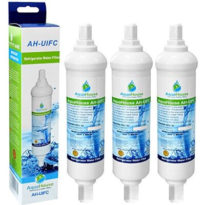 AquaHouse 3x AH-UIFC Compatilbe Filtro de agua para nevera LG y Hotpoint BL9808, 3890JC2990A, 5231JA2012B, 5231JA2012A y Daewoo DD-7098 con conexión por tornillo AquaHouse 3x AH-UIFC Compatilbe Filtro de agua para nevera LG y Hotpoint BL9808, 3890JC2990A, 5231JA2012B, 5231JA2012A y Daewoo DD-7098 con conexión por tornillo