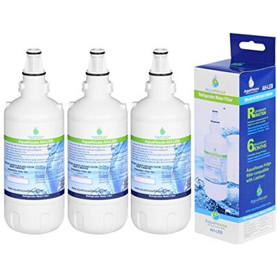 AquaHouse 3x AH-LEB Filtro de agua compatible para Liebherr Nevera CNES 7440002, 7440000, 7731240 AquaHouse 3x AH-LEB Filtro de agua compatible para Liebherr Nevera CNES 7440002, 7440000, 7731240