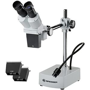 Bresser Biorit ICD-CS Microscopio estéreo (5 x -20x, 3 Lentes Intercambiables, LED y Distancia de Trabajo de 230 mm) Bresser Biorit ICD-CS Microscopio estéreo (5 x -20x, 3 Lentes Intercambiables, LED y Distancia de Trabajo de 230 mm)