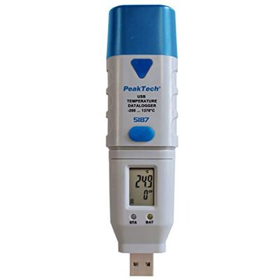 PeakTech , Registrador de datos USB ~ Temperatura Tipo-K ~ -200 ... 1300°C ~ 32000 puntos PeakTech , Registrador de datos USB ~ Temperatura Tipo-K ~ -200 ... 1300°C ~ 32000 puntos