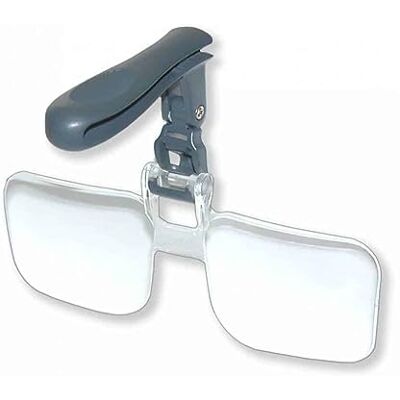 Carson Lentes con Pinza para Sombreros (2X), Transparente Carson Lentes con Pinza para Sombreros (2X), Transparente