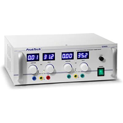 PeakTech AC/DC varilla Fuente de alimentación de laboratorio 0-30 V/0-6 A PeakTech AC/DC varilla Fuente de alimentación de laboratorio 0-30 V/0-6 A