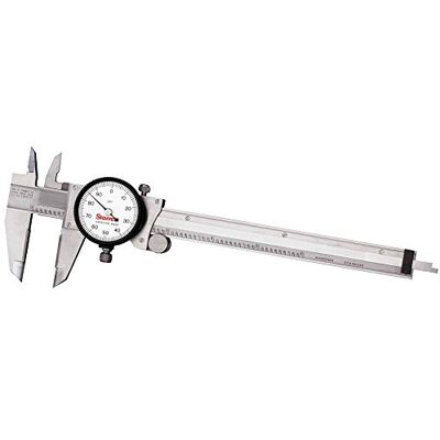 Starrett Calzador de esferas, acero inoxidable, cara blanca, rango de 0-6 cm, precisión de +/-0,001 pulgadas, resolución de 0,001 pulgadas Starrett Calzador de esferas, acero inoxidable, cara blanca, rango de 0-6 cm, precisión de +/-0,001 pulgadas, resolución de 0,001 pulgadas