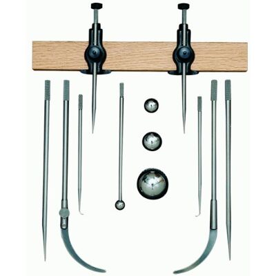 Starrett Juego completo de cabezales de cama, puntos divisores y accesorios para n.º Serie 59 Starrett Juego completo de cabezales de cama, puntos divisores y accesorios para n.º Serie 59