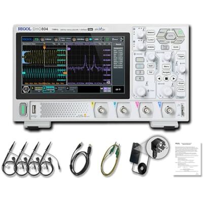 RIGOL Osciloscopio Digital Portátil, 70MHz, 4 CH, 12 Bits, 1.25GSa/s Resolución de 12 bits, ruido ultrabajo, pantalla táctil de 7", alimentación Tipo-C, diseño compacto para laboratorio RIGOL Osciloscopio Digital Portátil, 70MHz, 4 CH, 12 Bits, 1.25GSa/s Resolución de 12 bits, ruido ultrabajo, pantalla táctil de 7", alimentación Tipo-C, diseño compacto para laboratorio