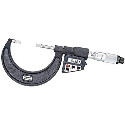 Starrett Pantalla LCD de micrometro sin giro (grosor liso, rango de 25 a 50 mm, graduación de 0,001 mm) Starrett Pantalla LCD de micrometro sin giro (grosor liso, rango de 25 a 50 mm, graduación de 0,001 mm)