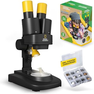 National Geographic Bresser Microscopio Estéreo 20x, Negro National Geographic Bresser Microscopio Estéreo 20x, Negro