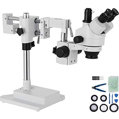 VEVOR Microscopio Trilocular, 3,5X-90X Microscopio Estéreo 55-75 mm Microscopio Estéreo Profesional Microscopio con Brazo Ajustable con Rango de Enfoque de 26:1 para Observación de Insectos, etc. VEVOR Microscopio Trilocular, 3,5X-90X Microscopio Estéreo 55-75 mm Microscopio Estéreo Profesional Microscopio con Brazo Ajustable con Rango de Enfoque de 26:1 para Observación de Insectos, etc.
