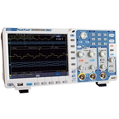 PeakTech 1360 – Osciloscopio para PC de 2 canales (100 MHz) con conexión USB (aislado), software para PC, con pantalla táctil a color TFT de 8", con LAN, interfaz VGA, modos de medición automática PeakTech 1360 – Osciloscopio para PC de 2 canales (100 MHz) con conexión USB (aislado), software para PC, con pantalla táctil a color TFT de 8", con LAN, interfaz VGA, modos de medición automática