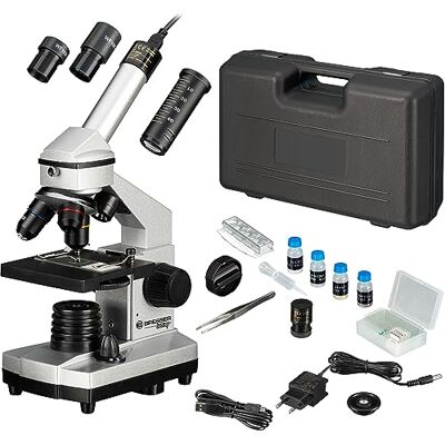 Bresser JUNIOR 40x-1024x Microscopio Set, negro, plata Bresser JUNIOR 40x-1024x Microscopio Set, negro, plata