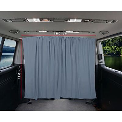 BREMER SITZBEZÜGE Separación de Cabina del Conductor, protección Solar, Cortina Compatible con Renault Trafic 3 a Partir de 2014 Gris Camping Caravana Accesorios BREMER SITZBEZÜGE Separación de Cabina del Conductor, protección Solar, Cortina Compatible con Renault Trafic 3 a Partir de 2014 Gris Camping Caravana Accesorios