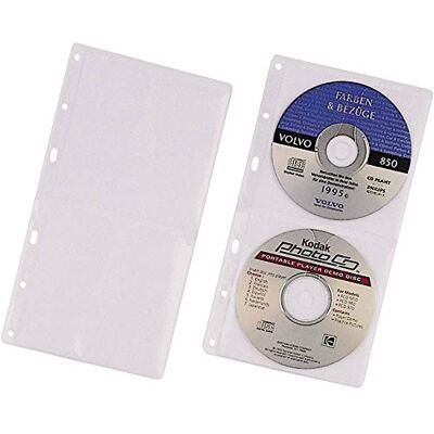 Durable fundas de CD para 2 CDs/DVDs de PP, 155 x 285 x 3,25 mm, transparentes, 5 pcs Durable fundas de CD para 2 CDs/DVDs de PP, 155 x 285 x 3,25 mm, transparentes, 5 pcs